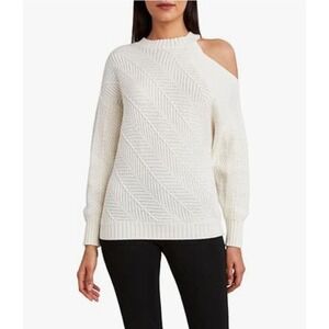 BCBGMAXAZRIA® (Women's MEDIUM) Cold Shoulder Long-Sleeved Sweater - $298
